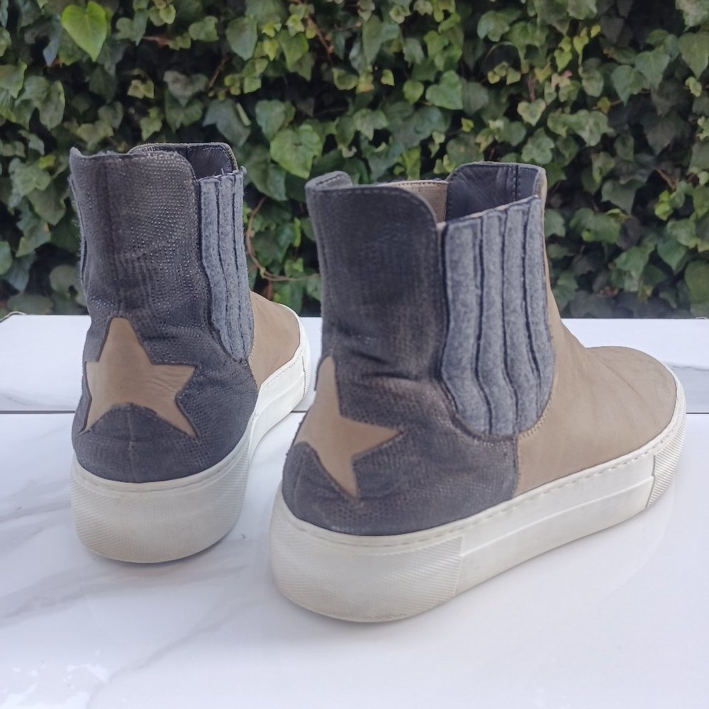 Lorena Antoniazzi Chelsea Style Sneakers Size 36 Tan/Black/Gray‎ MSRP $687
